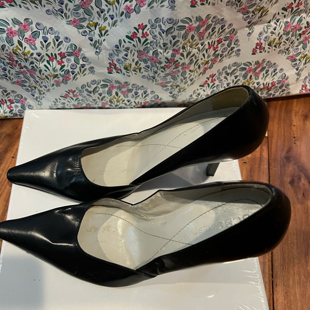 BCBGirls Black Pointed Toe Heels - Picture 4 of 5